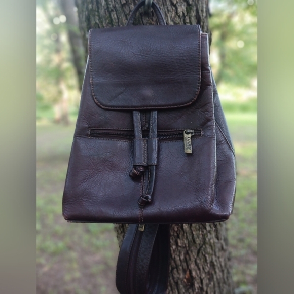 Bass Leather Back Pack - Picture 1 of 5